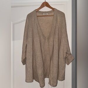 Madewell Draped Cardigan- Oatmeal